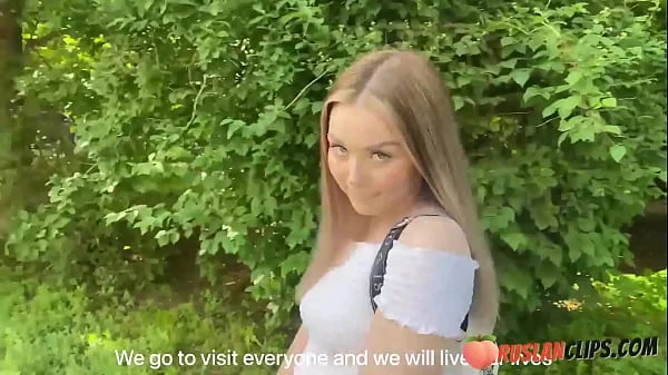 Spotted Super Horny Blonde Alexa Mills Outdoor