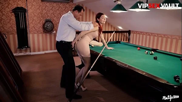 VIP SEX VAULT - Erotic Sex On The Pool Table With A Very Beautiful Babe - Kattie Gold