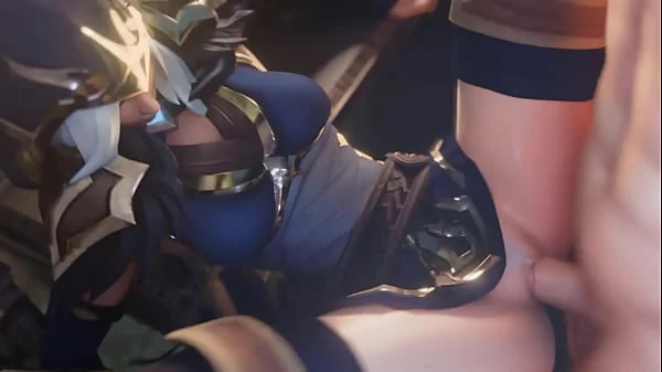 3D Compilation: League of Legends Ashe Vi Kda Evelynn Akali Doggystyle Uncensored Hentai