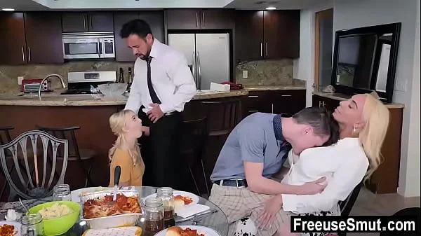 Fucked up family freeuse foursome sex